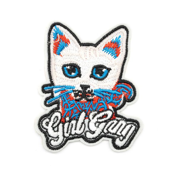 Термоаппликация Котик с надписью, 8,5х7см, Hobby&Pro