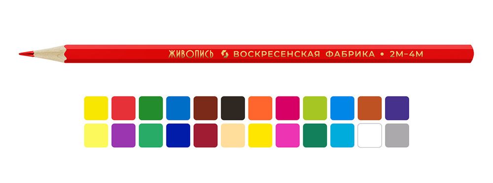 Набор цветных карандашей JIV-CP-1024 заточенный 4х24 цв, Набор цветных карандашей JIV-CP-1024 заточенный 4х24 цв, ВКФ JIV-CP-1024