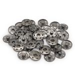 Кнопка пришивная металл ⌀21.0 мм, (чер.никель), 20 шт