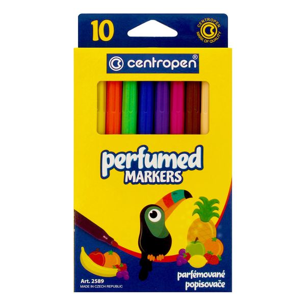 Набор цветных фломастеров PERFUMED 2589/10 10 цв, 2589/10, Centropen 2589/10