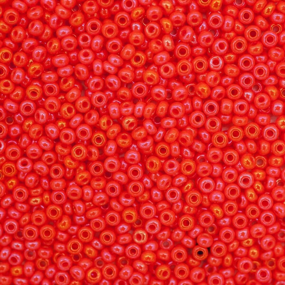 Бисер Preciosa непрозрачный с радужным покрытием 10/0 (94140), круг.отв, 50гр