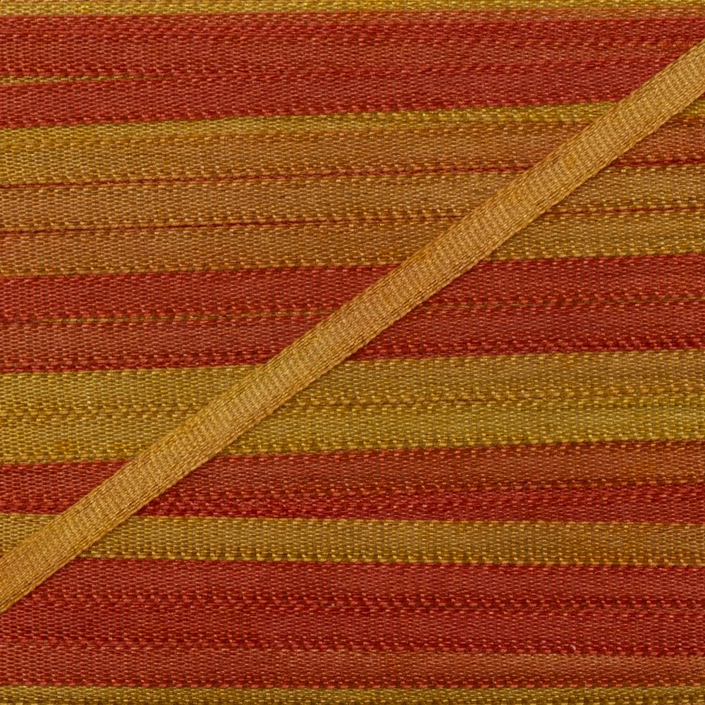 Лента (тесьма) шелковая 2.0 мм / 9.1±0.5 метров, M119 рыжий/горчичный, Gamma SRM-2