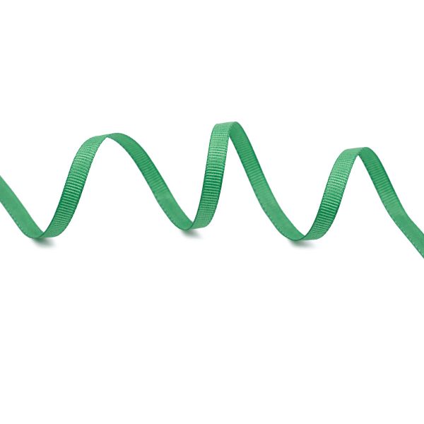 Лента репсовая (в рубчик) 6.0 мм, 18.28м (аналог 7702719) (091 зеленый)