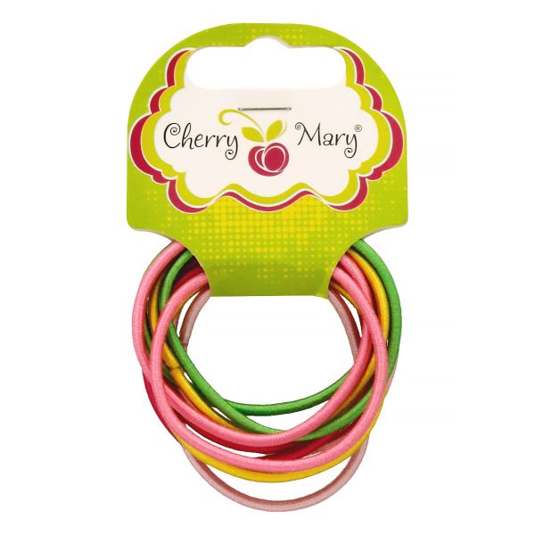 Набор резинок для волос R4082, 50 шт (5х10 шт), №01 ассорти, Cherry Mary R4082