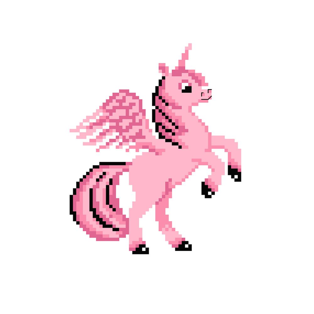 Набор для вышивания нитками Hobby&Pro Kids, Единорожка 19х19см