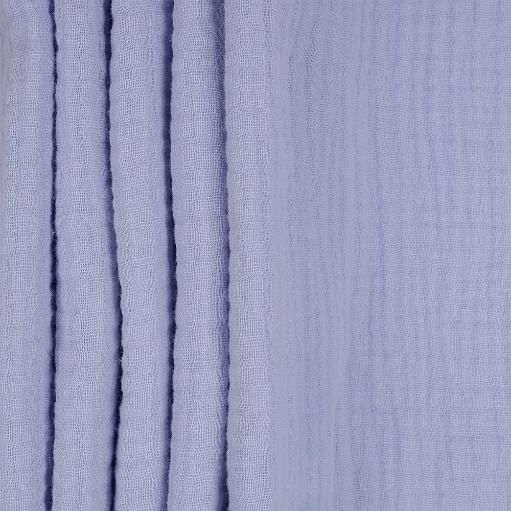 Муслин 125 г/м², 130 см / 2 метра, TBY.Mus.24723.29.2, цв.29 св.голубой