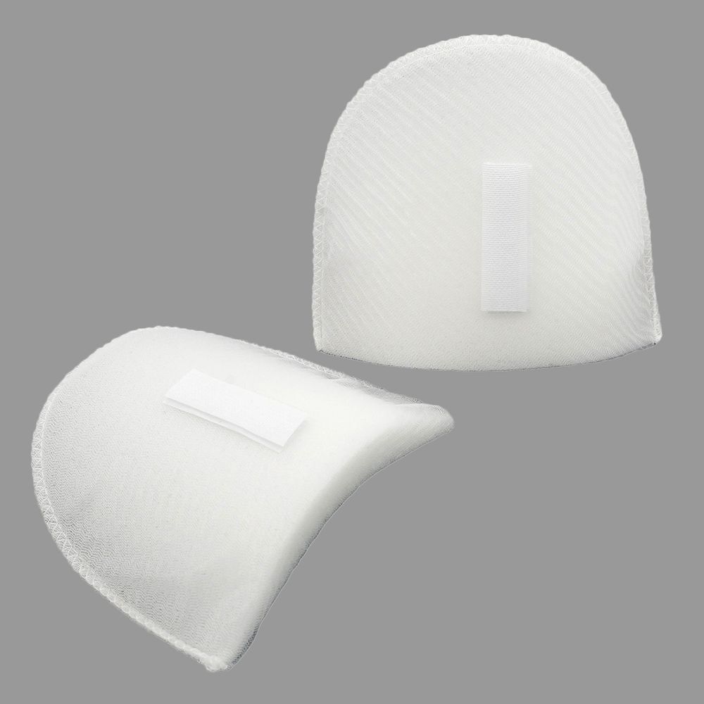 Плечевые накладки (подплечники) втачные на липучке 120х170х18 мм, Hobby&Pro, белый, ВК-18/А, 1 пара