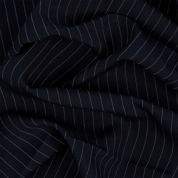 Габардин кач-во Фухуа 180 г/м², 150 см / 1 метр, в полоску, TBY.Gbf.st.24102.1.2.1, цв.02 т.синий