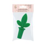 Силиконовая пробка для бутылки силикон SHF-0314 11 см, 1 шт, №02 Листок, S-Chief SHF-0314