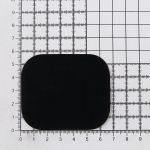 Термозаплатка, под замшу, 57х67мм (черный (black)), AZ12, 10 шт