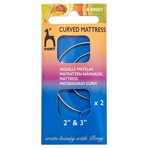 Иглы ручные ремесленные изогнутые для мебельной обивки № 2, 3, 2 шт, Pony