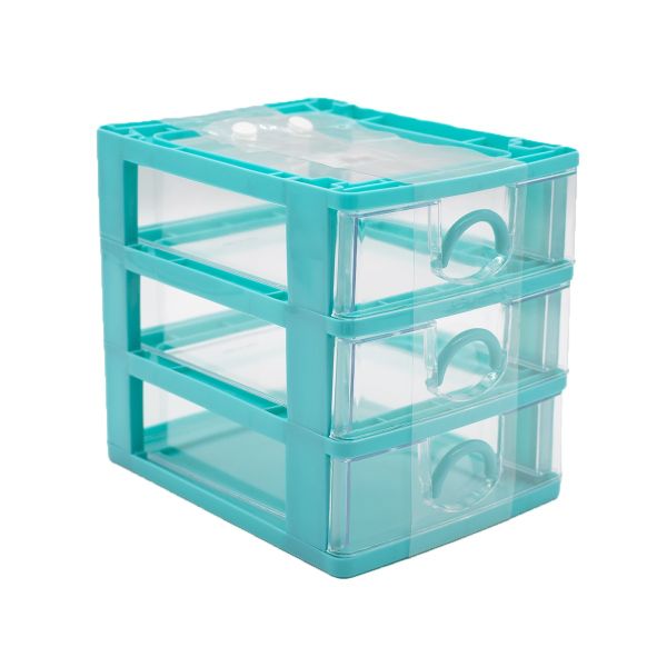 Контейнер для мелочей с 3 ящиками 17х13.2х15.5см Hobby&Pro