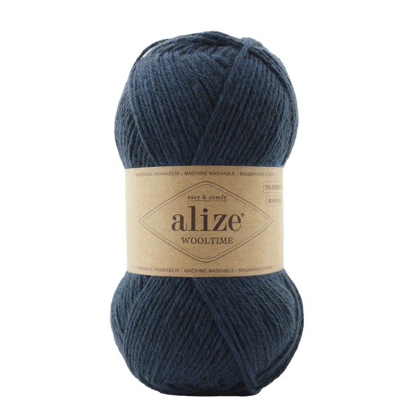 Пряжа Alize (Ализе) Wooltime / уп.5 мот. по 100 г, 200 м, 846 светло-синий