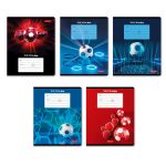 Тетрадь ученическая школьная, выборочный лак, A5+ 24 л. на скобе 65 г/м², белизна 100% 30 шт, клетка, 000717 Победный гол, Светоч 24ТЕТк-003
