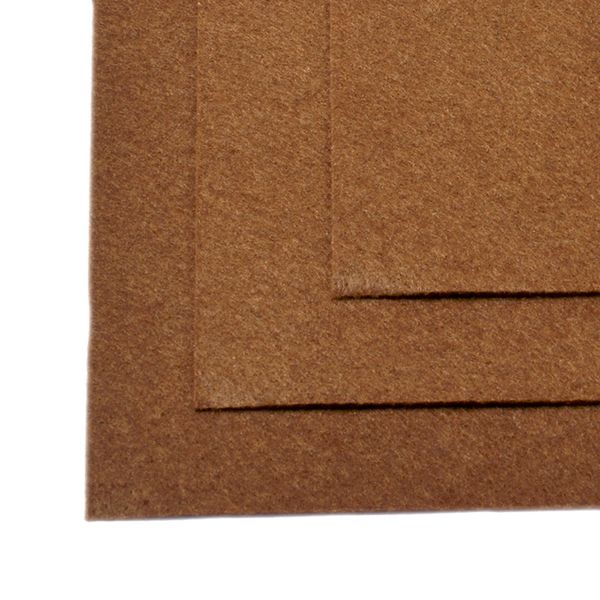 Фетр листовой жесткий 2.0 мм, 20х30см, FLT-H2, 10 листов цв.692 св.коричневый