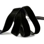 Лента бархатная (тесьма) 15.0 мм / 5 метров, LB1503 нейлон, цв.черный