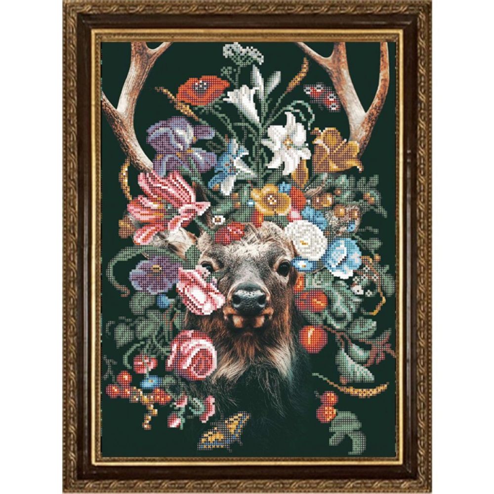 Рисунок для вышивания Конек (ткань), 1377 Природа и звери. Олень 29х39 см