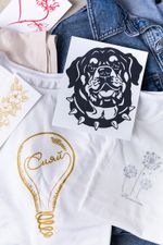 Термотрансфер №04, 1 шт, M-411 Череп 9х9 см, Gamma