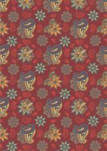 Ткань для пэчворка Peppy Сказочный восток, отрез 50х55 см, 146 г/м², СВ-14 красный, Peppy