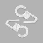 Крючки шторные для карниза 34 мм, прозр, 100 шт