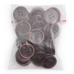 Пуговицы 4 прокола 32L (20мм), (Brown2 (коричневый2)), 36 шт