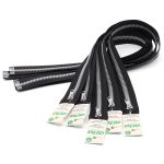 Молния трактор Arta Т6 (6 мм) 1 зам., разъем., 70 см, 2076 DECOR, 077 черный/991 алюминий, 5 шт