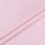 Ткань для пэчворка Peppy Бабушкин сундучок, рулон 112 см / 5 метров, БС-05 кр.горох белый/яр.розовый, Peppy