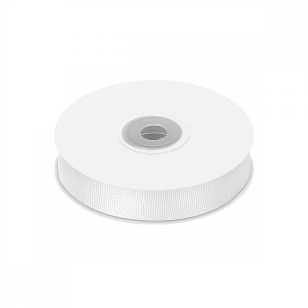 Лента репсовая (в рубчик) 20.0 мм цв. 029 белый уп.22.86м (±1м)