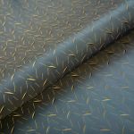 Ткань подкладочная (таффета) с рисунком 96 г/м², 100х145 см, 048 сине-золотой, Gamma JTR