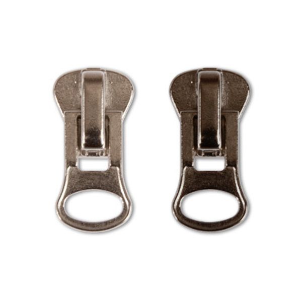 Слайдер (замок) для молнии трактор Т8 (8 мм), автомат, 100 шт, черн.никель, Gamma