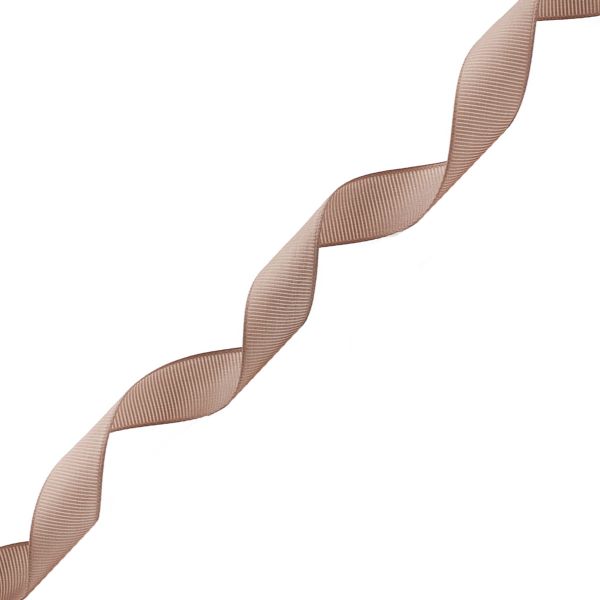 Лента репсовая (в рубчик) 20.0 мм, 075 серо-коричневый, уп.18,28 м