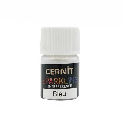 Мика-порошок, слюда Interference/проявляющийся "Sparkling Powder" 5 гр. Cernit, 200 bleu/голубой