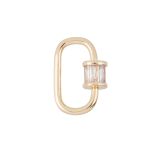 Замок карабин декоративный овал 14х21 мм, 5 шт, №02 золото, Zlatka FMK-V01