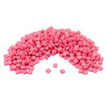 Бусины пластик 6х6х3 мм, 50 г, с двойным отверстием, плоский квадрат, 13 розовый, Astra&Craft 7429