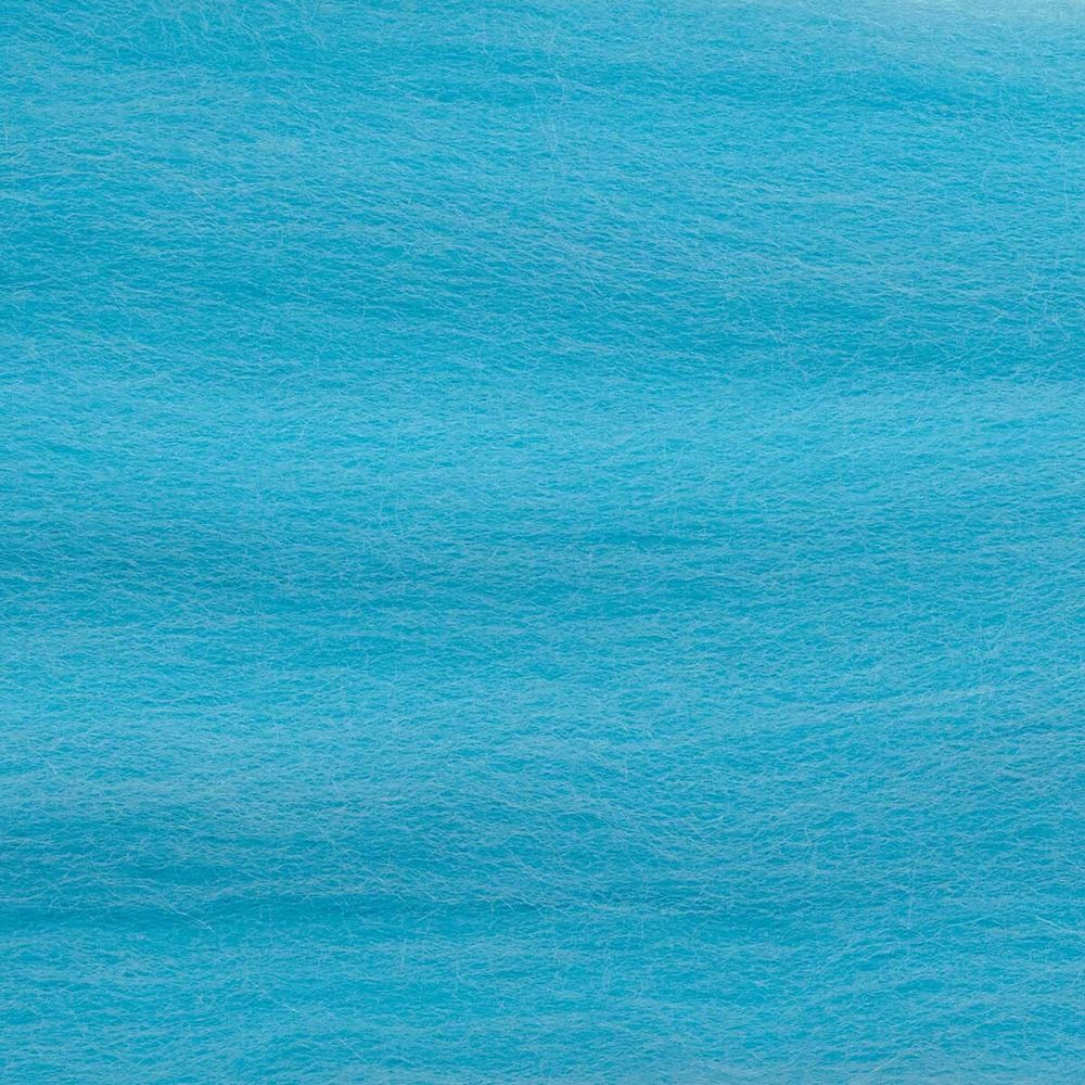 Шерсть для валяния Троицкая тонкая 1х100 г (до 23 мкр), 583 бирюза