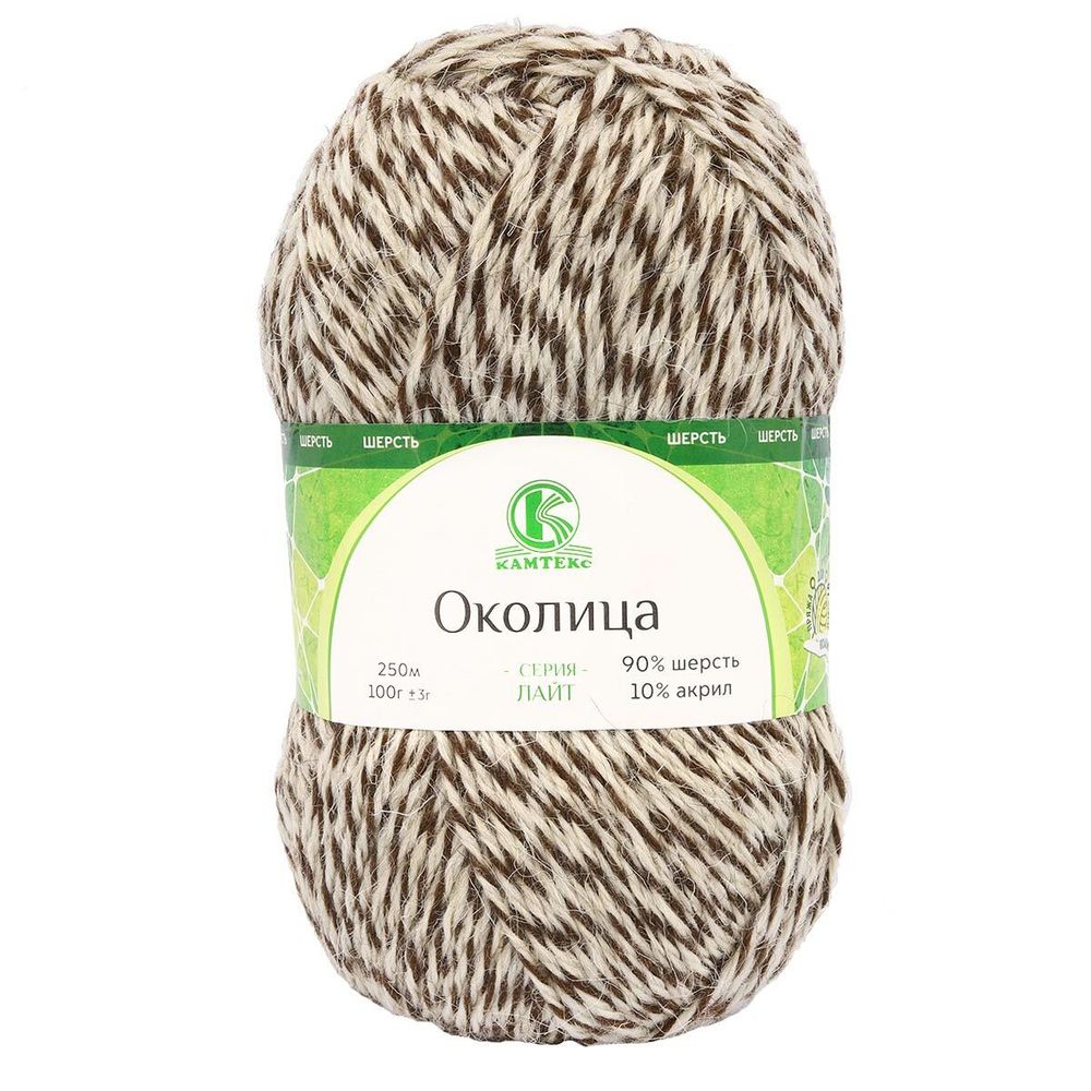 Пряжа Камтекс Околица / уп.5 мот. по 100 г, 250 м, 400 меланж 1