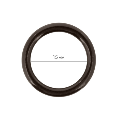 Кольца для бюстгальтера пластик ⌀15.0 мм, 111 коричневый, Arta, 50 шт