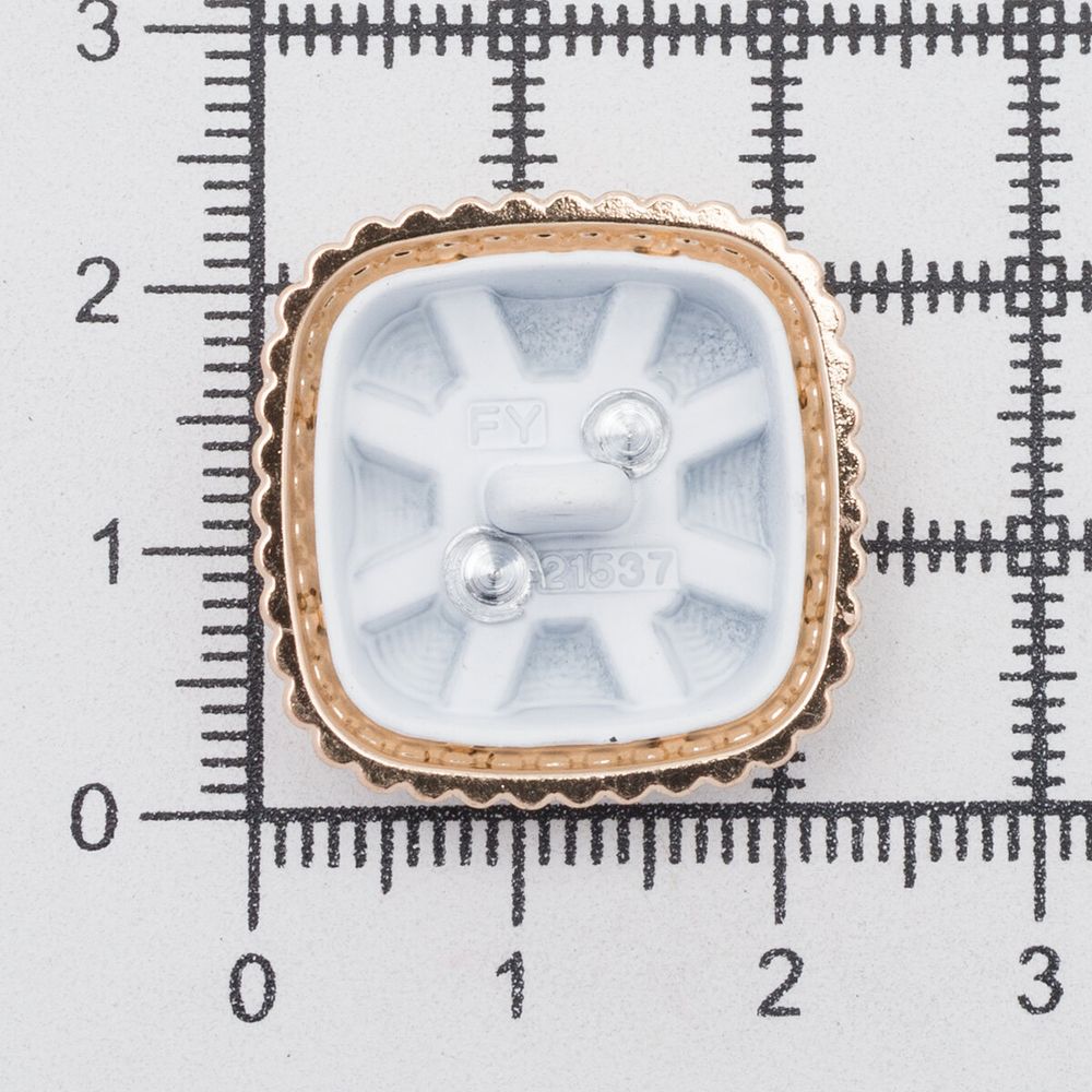 Пуговицы на ножке 36L=23 мм, металл, GD.White (золото-белый), 10 шт, MP07