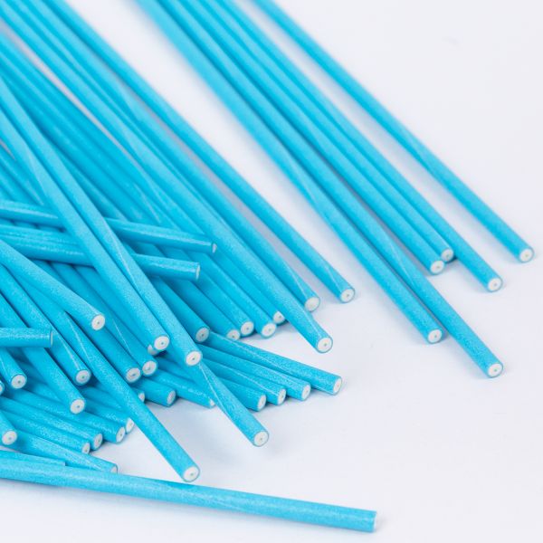 Бумажные палочки для леденцов 3х150 мм, 50 шт, №02 голубой, S-Chief PPC-0032