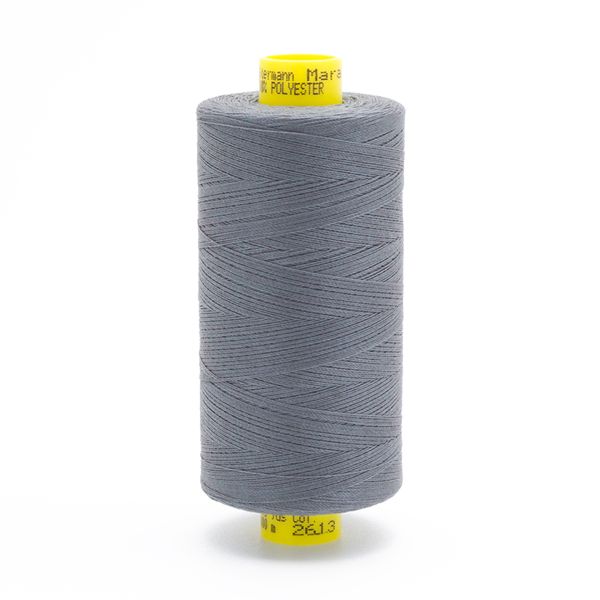 Нитка универсальная Gutermann Mara 120/2, 1000 м, 700207, 2613 серый никель, 1 катушка