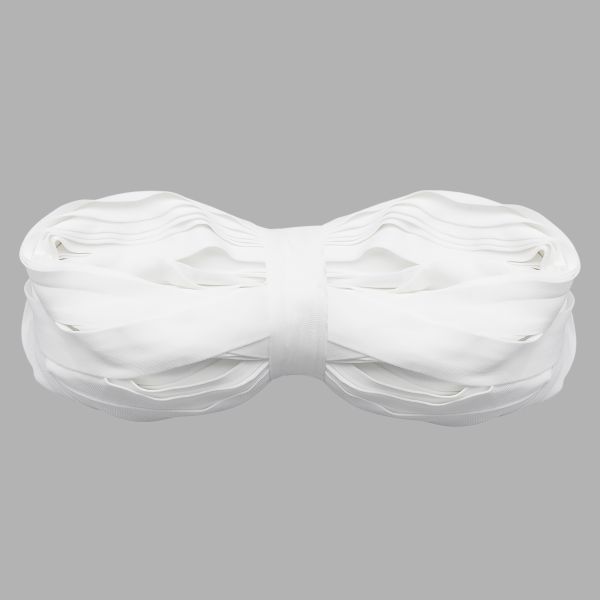 Тесьма отделочная трикотажная 40 мм / 70 метров, белый, 3AR3043