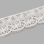 Кружево гипюр (плетёное) 45 мм / 9.14 метров, матовое 571 молочный