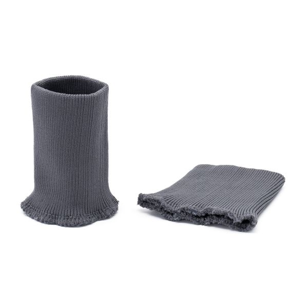 Манжеты трикотажные 8.0х9.5 см, 1 пара, средней плотности 14 кл, 1х1, средней плотности, 8123 серый