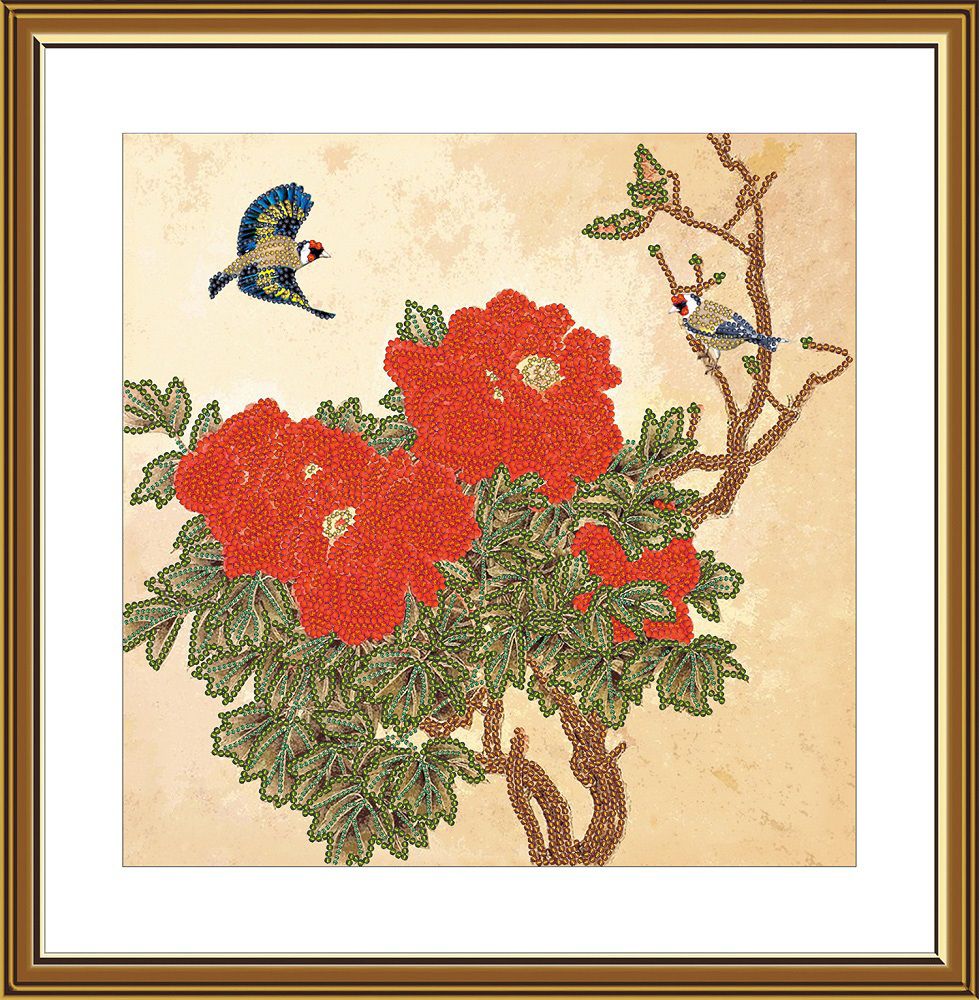 Набор для вышивания бисером Нова Слобода, Песня весны 22х22 см