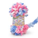 Пряжа Alize (Ализе) Puffy Color / уп.5 мот. по 100 г, 9м, 6525 секционный
