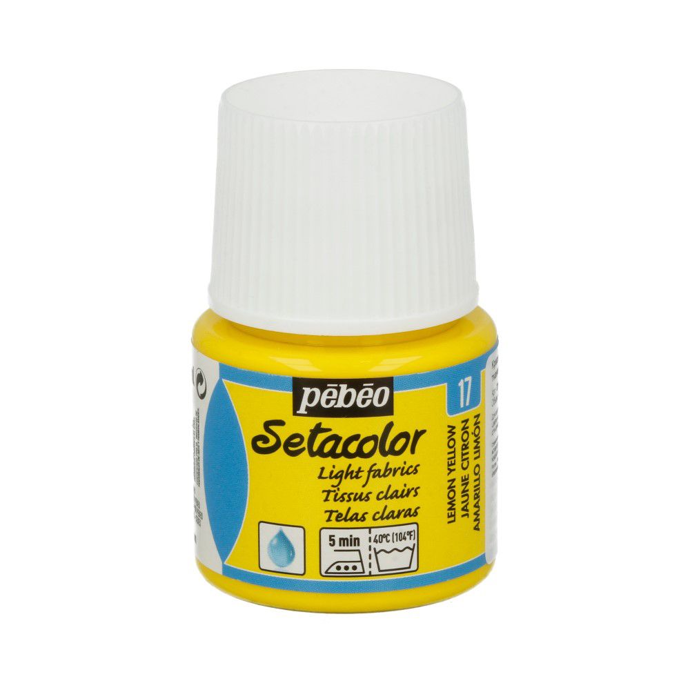 Краска для светлых тканей Setacolor 45 мл 329-017 лимонный, Pebeo