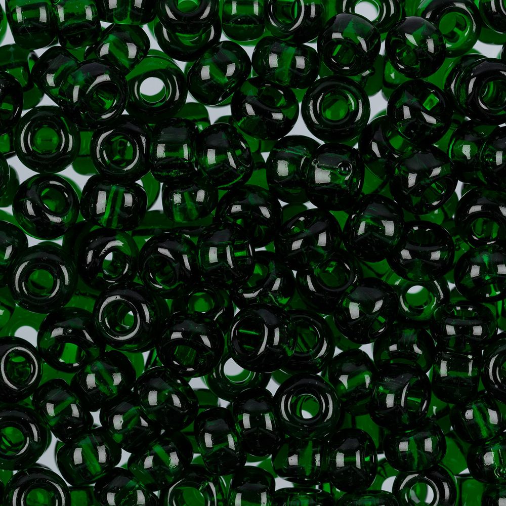 Бисер Preciosa круглый 02/0, 6 мм, 50 г, 50060 зеленый, 311-19001