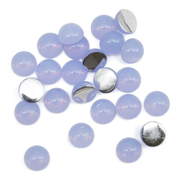 Полубусины пластиковые, желейные, полупрозрачные в цвете, 8мм, 25 штук, Astra&Craft (J11 св.сиреневый)