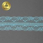 Кружево отделочное в стиле "трикотаж" 40 мм, 150-1, цв.11 голубой, 9.14м