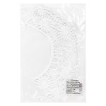 Пришивной кружевной воротник гипюр 6.5 см, 5 пар Турция, белый, Gamma VGM-65-05M